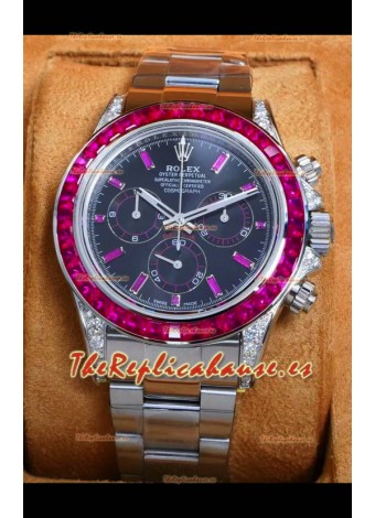 Reloj Rolex Daytona 126599 Superclon de oro blanco con esfera roja