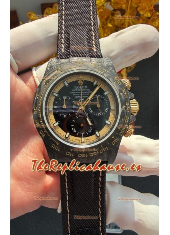 Reloj Rolex Daytona DiW Cream Invert Gold de fibra de carbono Superclon