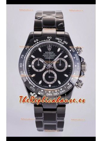 Reloj Rolex Daytona AET Black Ceramic con movimiento 4130, réplica de alta calidad