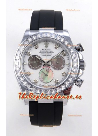 Reloj Rolex Daytona 126539TBR con MVMNT con volante de inercia variable, esfera de perla blanca, superclon