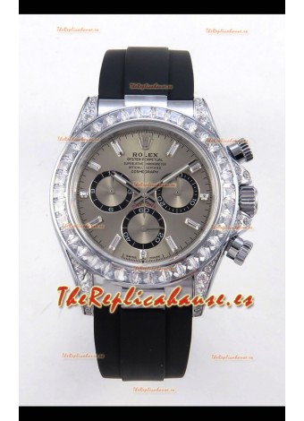 Reloj Rolex Daytona 126539TBR con MVMNT con volante de inercia variable, esfera gris, superclon