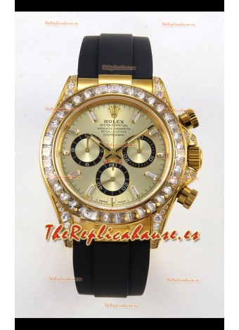 Reloj Rolex Daytona 126538 de oro amarillo, MVMNT con volante de inercia variable y esfera dorada, superclon
