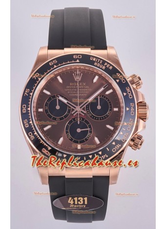 Reloj Rolex Daytona 126515 con esfera marrón, marcadores de bastón y MVMNT con volante de inercia variable, superclon