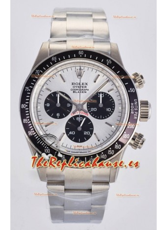 Réplica suiza del Rolex Daytona Paul Newman con esfera de acero y movimiento 4130 modificado a medida