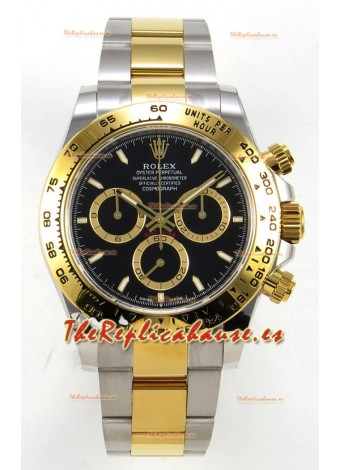 Reloj Rolex Daytona 126503 bicolor con esfera negra y MVMNT con volante de inercia variable, superclon