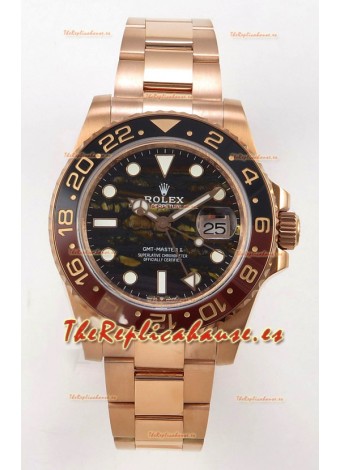 GMT Masters 126715CHNR Esfera de hierro tigre Cal.3285 MVMNT con volante de inercia variable Superclon