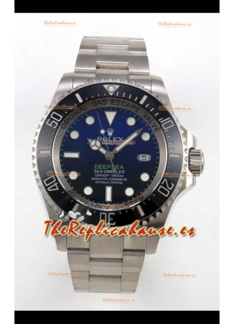 Reloj Rolex Sea-Dweller Deepsea Deep Blue REF# 136660 con mecanismo de resorte libre, superclon
