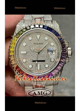 Reloj réplica suizo Rolex Submariner 116610 Iced Out Edition 8