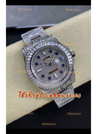 Reloj réplica suizo Rolex Submariner 116610 Iced Out Edition 11