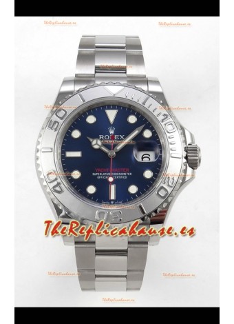 Reloj Rolex Yachtmaster de 40 mm con esfera azul, movimiento 3235, superclon con esfera azul