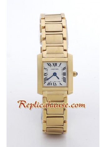 Cartier Tank Francaise Gold - Reloj de Dama
