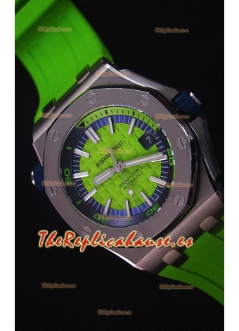 Audemars Piguet Royal Oak New Diver Reloj Replica Suizo a escala 1:1 Color Verde