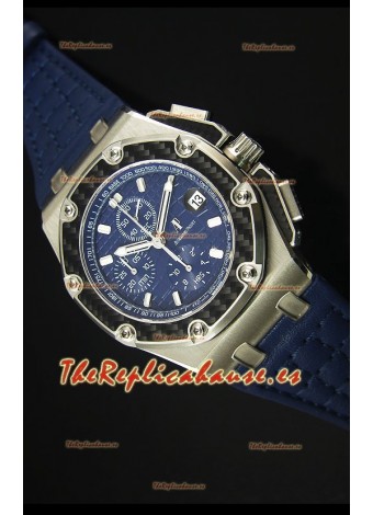 Audemars Piguet Royal Oak Offshore Juan Pablo Montoya Reloj Suizo con Movimiento 3120 Dial Azul - Replica Espejo