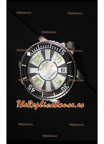 Blancpain 500 Fathoms Reloj Replica Suizo con Dial en Blanco - Edición Escala Espajo 1:1