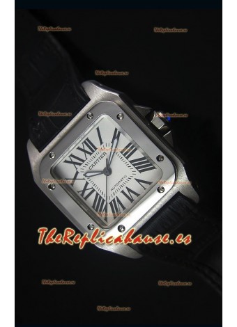 Cartier Santos 100 42MM Reloj con caja tipo Suizo y Movimiento Japonés