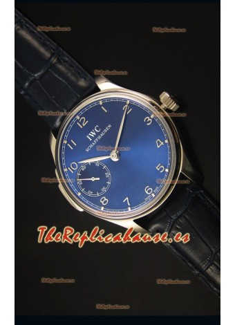 IWC Portuguese Handwind Ref# IW5242 Reloj Replica Suizo 1:1 Dial en Azul