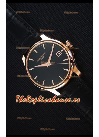 Patek Philippe #Ref 5227 Reloj Replica Suizo a Espejo 1:1 en Oro Amarillo Dial Negro