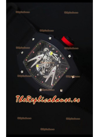 Richard Mille RM027 Tourbillon Reloj Suizo Edición Rafael Nadal en caja con Revestimiento PVD