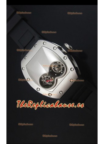 Richard Mille RM053 Tourbillon Pablo Mac Donough Reloj Replica Suizo Caja en Titanio Correa Negra