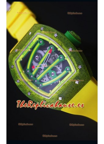 Richard Mille RM059 Reloj Replica Suizo Edición Yohan Blake en Dial color Amarillo