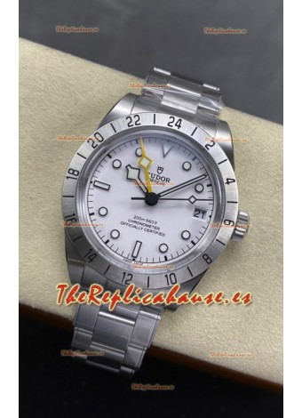 Reloj Tudor Black Bay PRO 79470-0004 GMT con esfera blanca, superclon