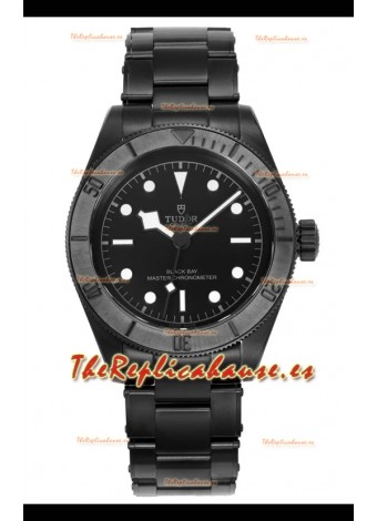 Reloj réplica suizo Tudor Black Bay con caja PVD y esfera negra