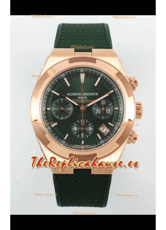 Reloj Vacheron Constantin Overseas Cronógrafo Oro Rosa Esfera Verde Superclon