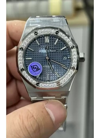 Audemars Piguet Royal Oak 37MM Reloj Dial Azul Movimiento 3120 - Réplica a Espejo 1:1