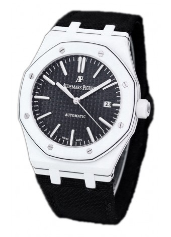 Audemars Piguet Royal Oak Ref.15400 Reloj con Caja de Carbono Forjado Dial Negro en Réplica Espejo 1:1