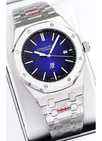 Audemars Piguet Royal Oak Jumbo Extra Thin Edition Reloj en Dial Azul - 39MM en Caja Acero 904L