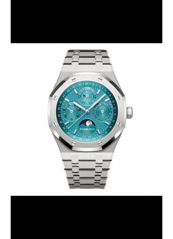 Audemars Piguet Royal Oak Perpetual Calendar Réplica Suiza Acerp 904L - Dial Azul Tiffany