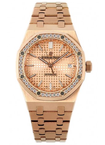 Audemars Piguet Royal Oak 37MM Reloj Caja Escarchada en Movimiento 3120 - Réplica Espejo 1:1