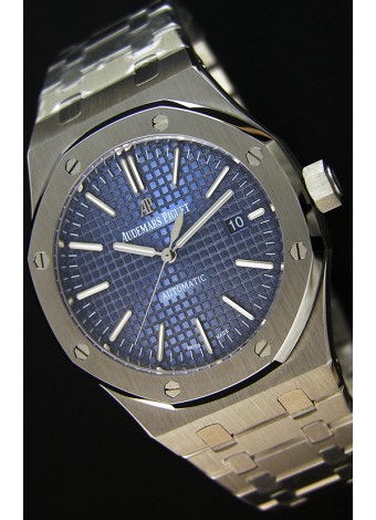 Audemars Piguet Royal Oak 41MM Dial Azul Correa de Acero Steel Strap  - Reloj Réplica a Espejo 1:1 Última Edición