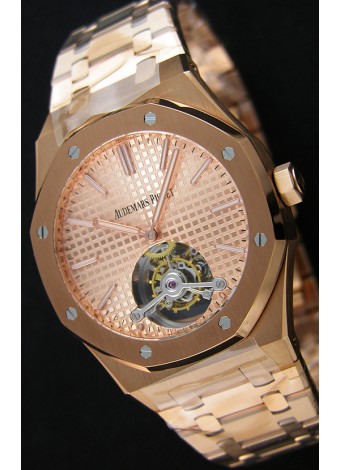 Audemars Piguet Royal Oak Tourbillon 41mm Reloj Extra Fino Dial color Oro Rosado