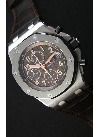 Audemars Piguet Royal Oak Offshore Cronógrafo Dial Marron Reloj Réplica a Espejo 1:1