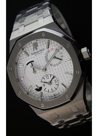 Audemars Piguet Royal Oak Dual Time Reloj Réplica Suizo en Dial Blanco