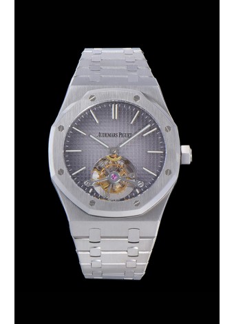 Audemars Piguet Royal Oak Tourbillon Dial Gris 41mm en Caja de Acero 904L