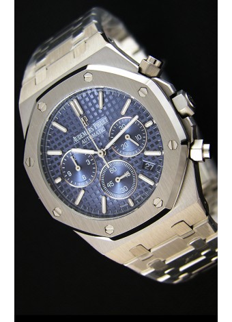 Audemars Piguet Royal Oak Reloj Réplica Cronógrafo de Cuarzo Suizo Dial Azul - 41MM