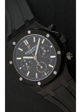 Audemars Piguet Royal Oak Reloj Réplica Suizo Cronógrafo Dial Negro