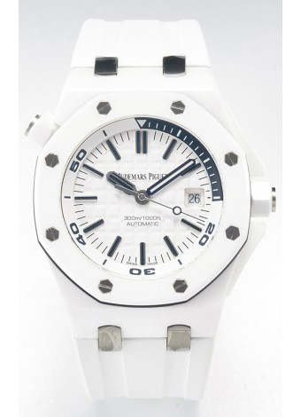 Audemars Piguet Royal Oak Offshore Ceramic Super Clone Reloj Dial Blanco Movimiento Cal.3102