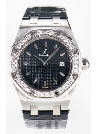Audemars Piguet Royal Oak 33MM Acero 904L Dial Negro Cuarzo Suizo Reloj Réplica
