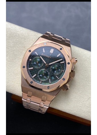Audemars Piguet Royal Oak 50th Anniversary Super Clone - Caja Oro Rosado Dial Verde en 41MM