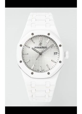 Réplica del Reloj Audemars Piguet Royal Oak 15500 de Cerámica Blanca, Superclon