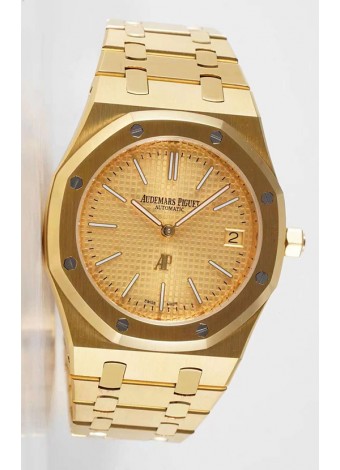 Audemars Piguet Royal Jumbo Oak Reloj Réplica Suizo Extra Fino Oro Amarillo - Réplica a Espejo 1:1 Dial de Oro