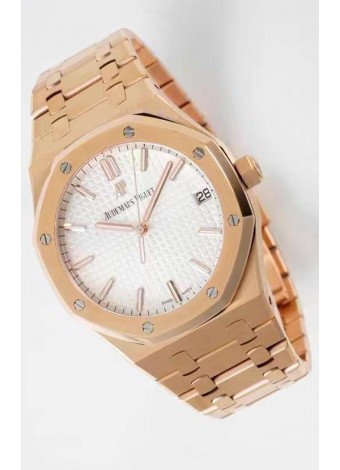 Audemars Piguet Royal Oak Reloj de Acero 904L 42MM Chapado en Oro Rosado - Ultimo Movimiento 1:1 3120
