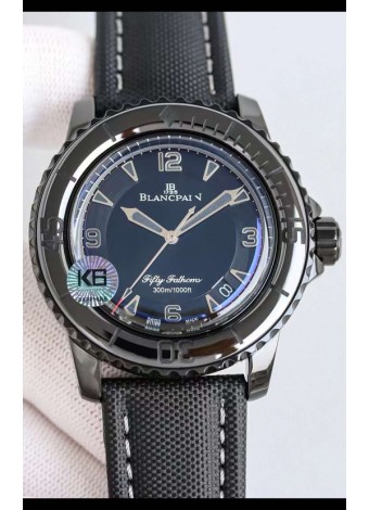 Blancpain Fifty Fathoms Automatique Revestimiento PVD Reloj Réplica Espejo 1:1 