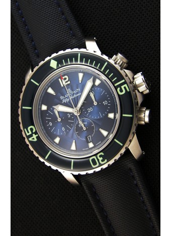 Blancpain Blancpain Fifty Fathoms Chronograph Flyback Azul Reloj Réplica a Espejo 1:1
