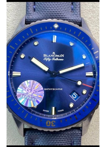 Blancpain Edición Fifty Fathoms Caja TITANIO - Reloj Réplica a Espejo 1:1