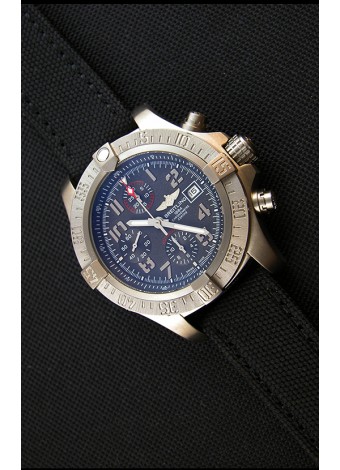 Breitling Avenger Reloj Réplica Suizo Caja de titanio , Dial Negro, Reloj Réplica a Espejo 1: 1