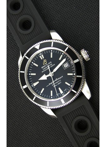 Breitling SuperOcean Heritage II B20 42MM Reloj Réplica Suizo Dial Negro Bisel Negro - Edición Espejo 1:1